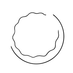 pink frosted doughnut icon, pink frosted doughnut line art - simple line art of pink frosted doughnut, perfect for pink frosted doughnut logos and icons