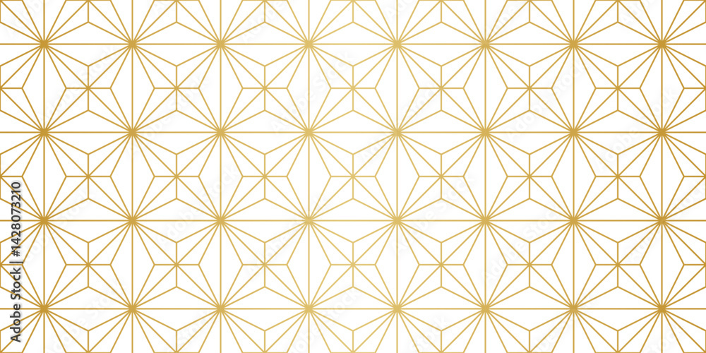 Poster art deco white and gold background geometric pattern seamless repeating metallic gradient retro wall