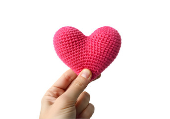 Holding a Pink Heart: Symbol of Love and Affection transparent background