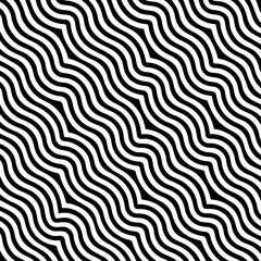 Abstract lines geometric seamless pattern, vector illustration