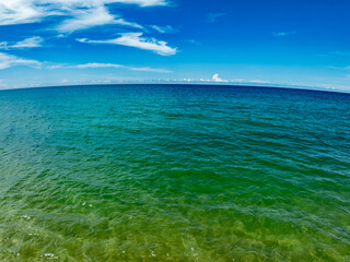 Beautiful landscape summer sea beach nature background,Amazing waves texture background, Aerial view wide angle sea background