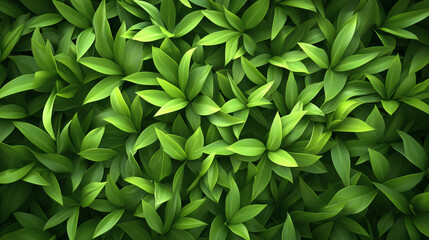 Obraz premium High-resolution close-up of a lush, vibrant green leaf pattern
