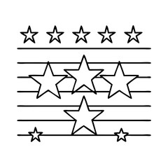 stars and stripes icon, stars and stripes line art - simple line art of stars and stripes, perfect for stars and stripes logos and icons