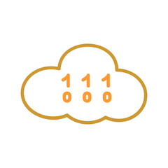 Cloud Coding Icon Design