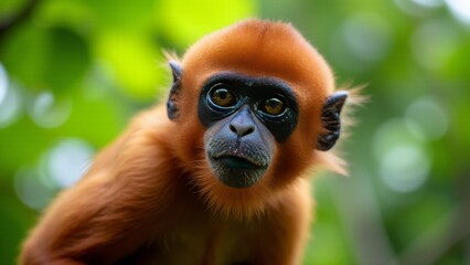 Obraz premium Red Colobus Monkey Portrait-Central African Republic