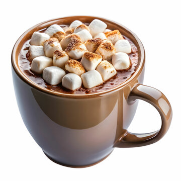 recommend clip art: hot chocolate with marshmallows in mug isolated