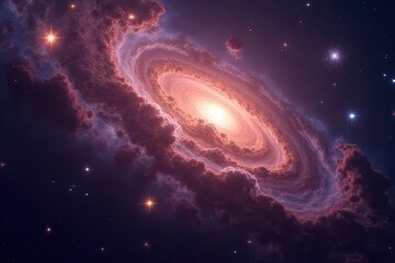 Galaxy Light Show in Interstellar Space
