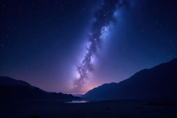 Fototapeta premium Intergalactic Serenity - Cosmic Tranquility in Space