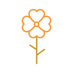 Auspicious Flowers Icon Design