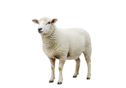 White Sheep, Farm Animal, Wool, Domestic Sheep, Livestock transparent background