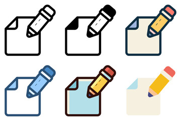 edit file icon vector illustration