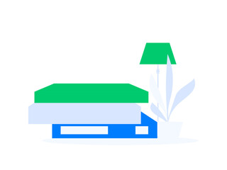 Home indoor character scene flat vector concept operation hand drawn illustration
