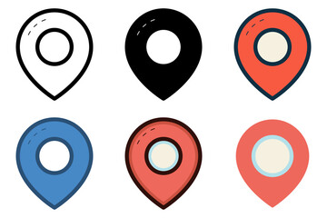 location pin icon vector illustration
