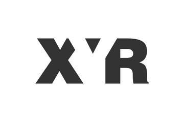 XYR logo design. Initial letter X Y R bold font style for tech startups, consulting, corporate branding. Creative company name, headlines typography identity, trendy logotype.