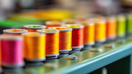 Industrial-grade thread reels used in automated cable winding machines