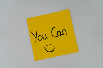 Posit You Can with white background and smiley face