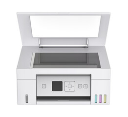 Inkjet color photocopier on a transparent background