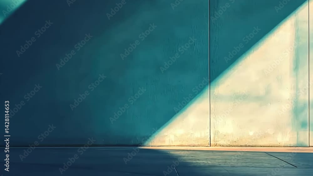 Aufkleber exploration of light and shadow in an urban setting at dusk, revealing artistry in texture and color
