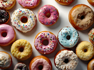 doughnut cake , donuts with icing sugar