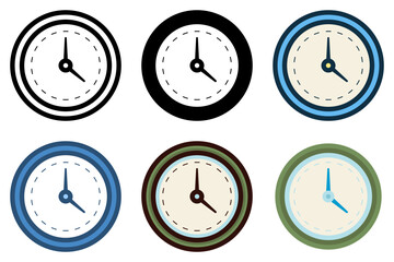 time clock icon vector illustration
