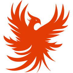 Fototapeta premium Modern Phoenix Bird Silhouette