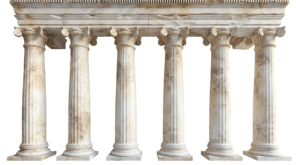 Elegant Greek Columns White Classical Pillars for Architectural Visuals.