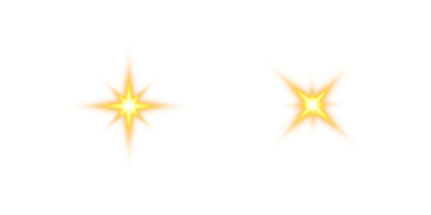 Obraz premium Bright Yellow Starburst Light Effect PNG – Glowing Sun Flare with Soft Radiance and Transparent Background for Highlighting, Magic Sparkles, or Fantasy Design Projects