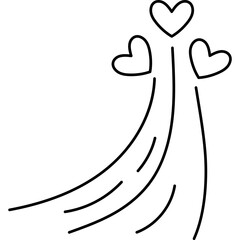 Shooting Hearts Doodle 