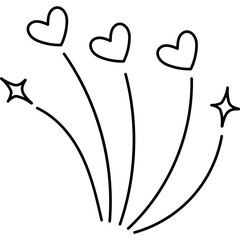 Shooting Hearts Doodle 