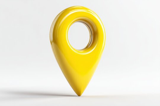 Yellow Location Pin Pointer