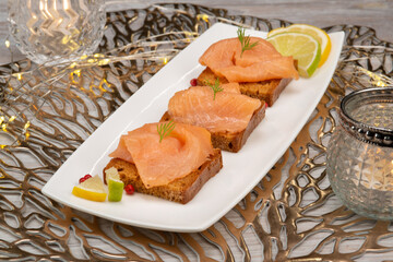 toast saumon