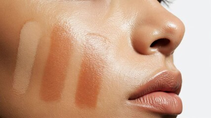 Swatching foundation shades on skin tones for accurate color matching and beauty tips