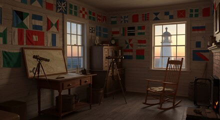 Lighthouse Keeper's Room: Sunset View