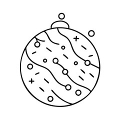 confetti ball icon, confetti ball line art - simple line art of confetti ball, perfect for confetti ball logos and icons