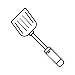 dad s grilling spatula icon, dad s grilling spatula line art - simple line art of dad s grilling spatula, perfect for dad s grilling spatula logos and icons
