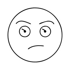 face with raised eyebrow icon, face with raised eyebrow line art - simple line art of face with raised eyebrow, perfect for face with raised eyebrow logos and icons