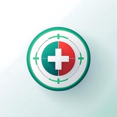 Obraz premium Medical logo design Digital,Medical logo pirmeam designe ai gnarater.