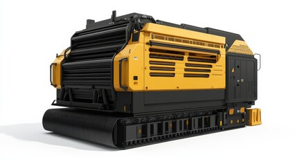 Fototapeta premium Baler for Compressing Recyclables on White Background