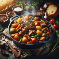 Potjiekos South cast iron pot