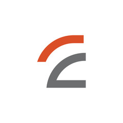 Fototapeta premium E letter initial vector logo design