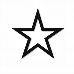 Obraz premium Black star icon symbol for T-shirt design 