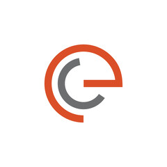 E letter initial vector logo design