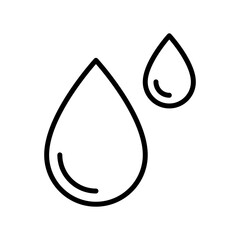 Water drop icon with editable stroke