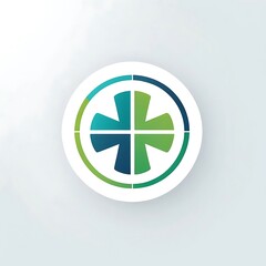 Obraz premium Medical logo design Digital,Medical logo pirmeam designe ai gnarater.