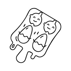 fun shaped ice cream mold icon, fun shaped ice cream mold line art - simple line art of fun shaped ice cream mold, perfect for fun shaped ice cream mold logos and icons