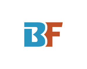 BF logo design vector template. BF