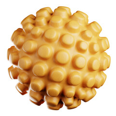 Abstract Wooden Sphere 3D Illustration