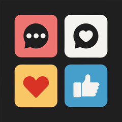 set of icons for web