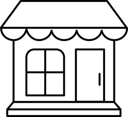 Store or shop icon. Supermarket symbol. vector illustration. Retail store icon
