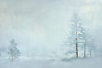 Snowfall – Serene and Quiet Winter Landscape